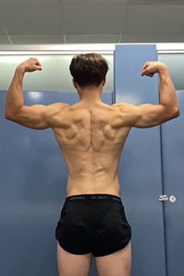 Herman after, from the back
